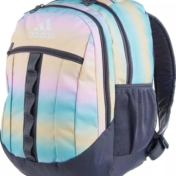 Adidas Stratton 3 Backpack Gradient Flash Aqua Onix Grey - Picture 2 of 4